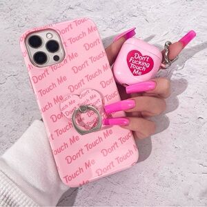 BUNDLE 2 PIECE - Don't Touch iPhone Case & Magnetic Grip Ring!!!